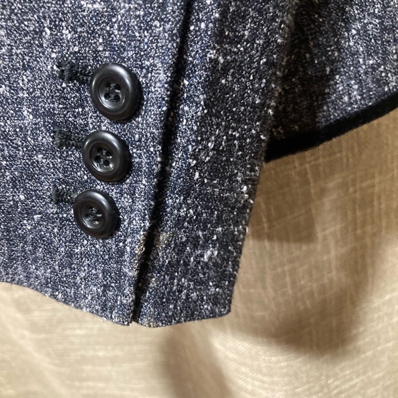 Villager Charcoal Grey/Black Button Up Women’s Blazer - Sz 14 - Picture 8 of 11